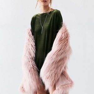Green Urban Outfitters Velvet Tshirt Dress